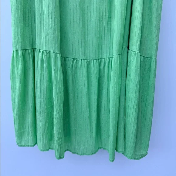 Hayden Emerald Green Tiered Maxi Flowy Sleeveless Summer Statement Dress 2XL - Picture 9 of 11